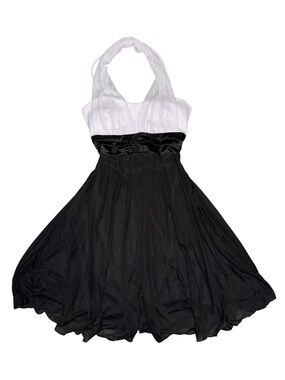 Black and White Halter Taboo Dress